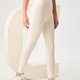 SnatchX Luxe Leggings – Ivory Glow