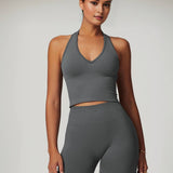 Halter Neck Top - Dark Grey