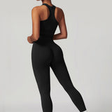 Sleek Edge Tank Top - Black