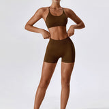 Flex Appeal Sports Bra - Brown
