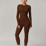 SculptSync Long Sleeve Top – Dark Brown