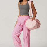 Urban Cargo Joggers - Baby Pink