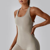 Aero Racerback Jumpsuit - Ash Grey
