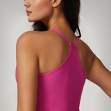 Elevate Strappy Halter Tank - Hot Pink