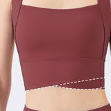 CrissCross Power Bra – Wine Red