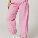 Urban Cargo Joggers - Baby Pink