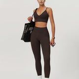 Lowkey Luxe Leggings - Dark Brown