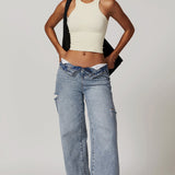 Sleek Edge Tank Top - Cream