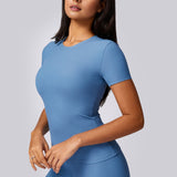 Sleek Fit Active Top - Powder Blue