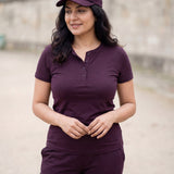 La Forme Henley Half Sleeve Top