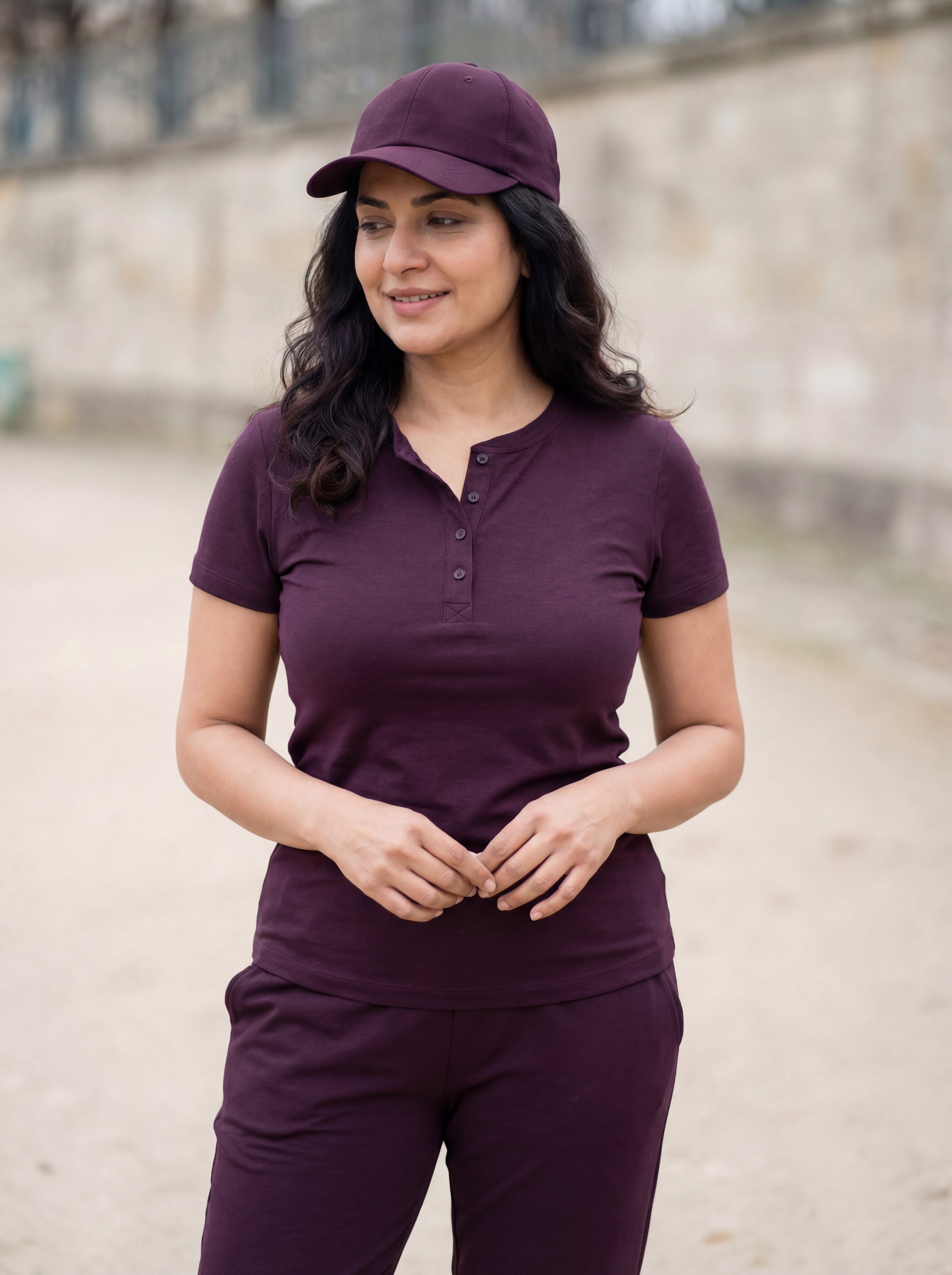 La Forme Henley Half Sleeve Top