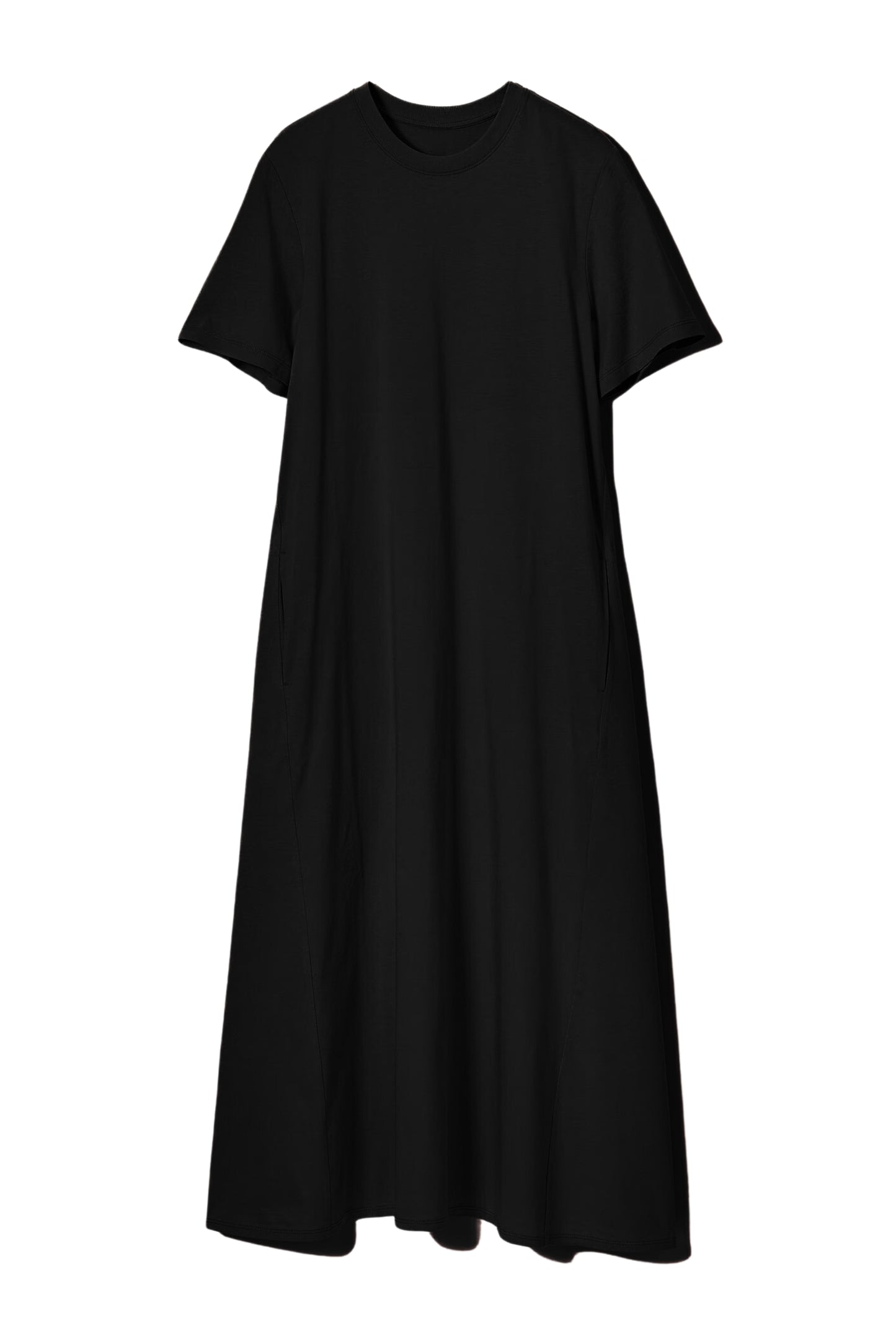 Women's Cotton Lycra Leisure Dress - Black