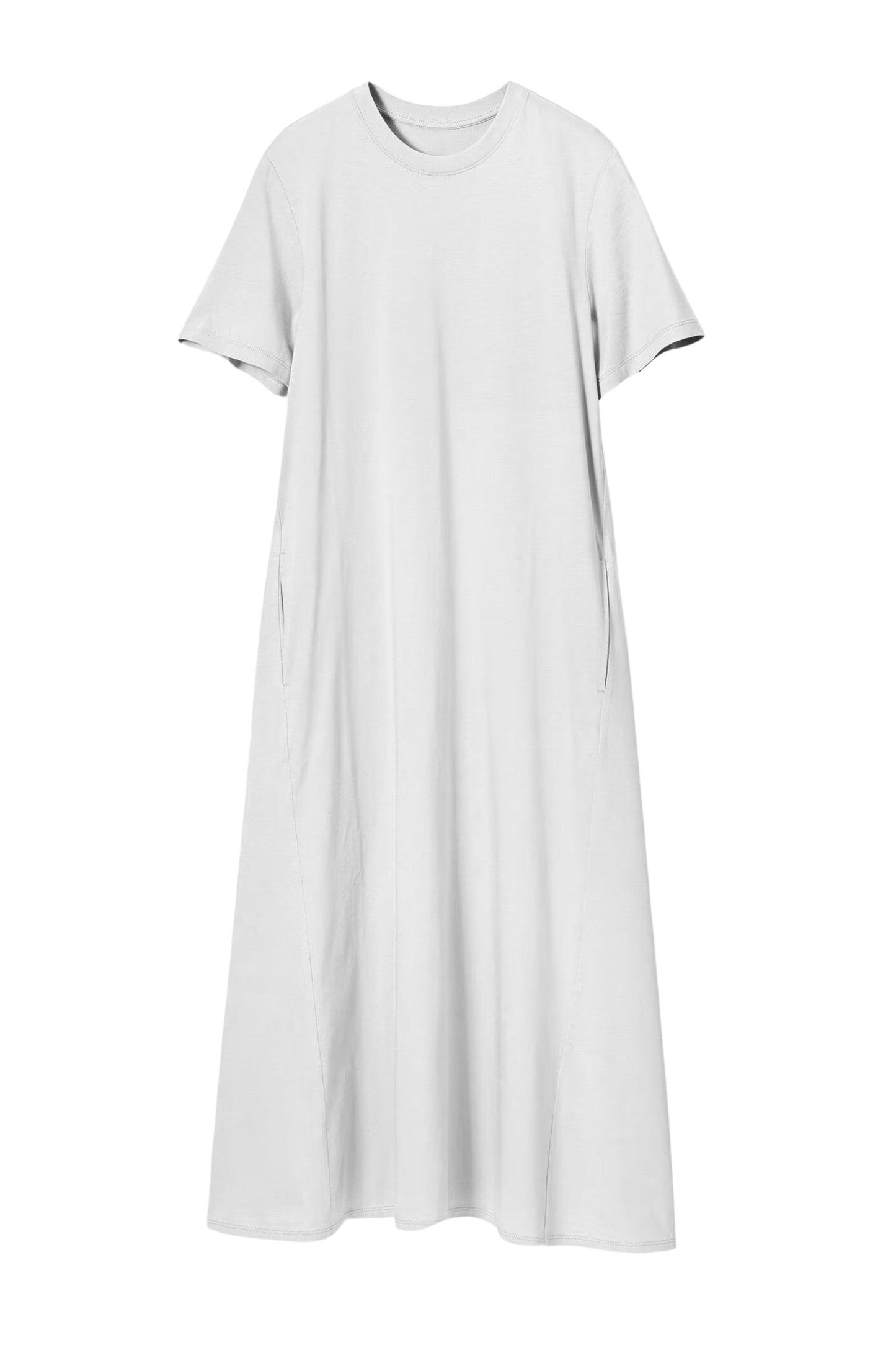 Women's Cotton Lycra Leisure Dress - White