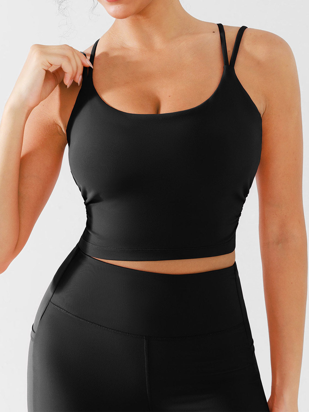 TwistCinch Padded Crop Tank Top