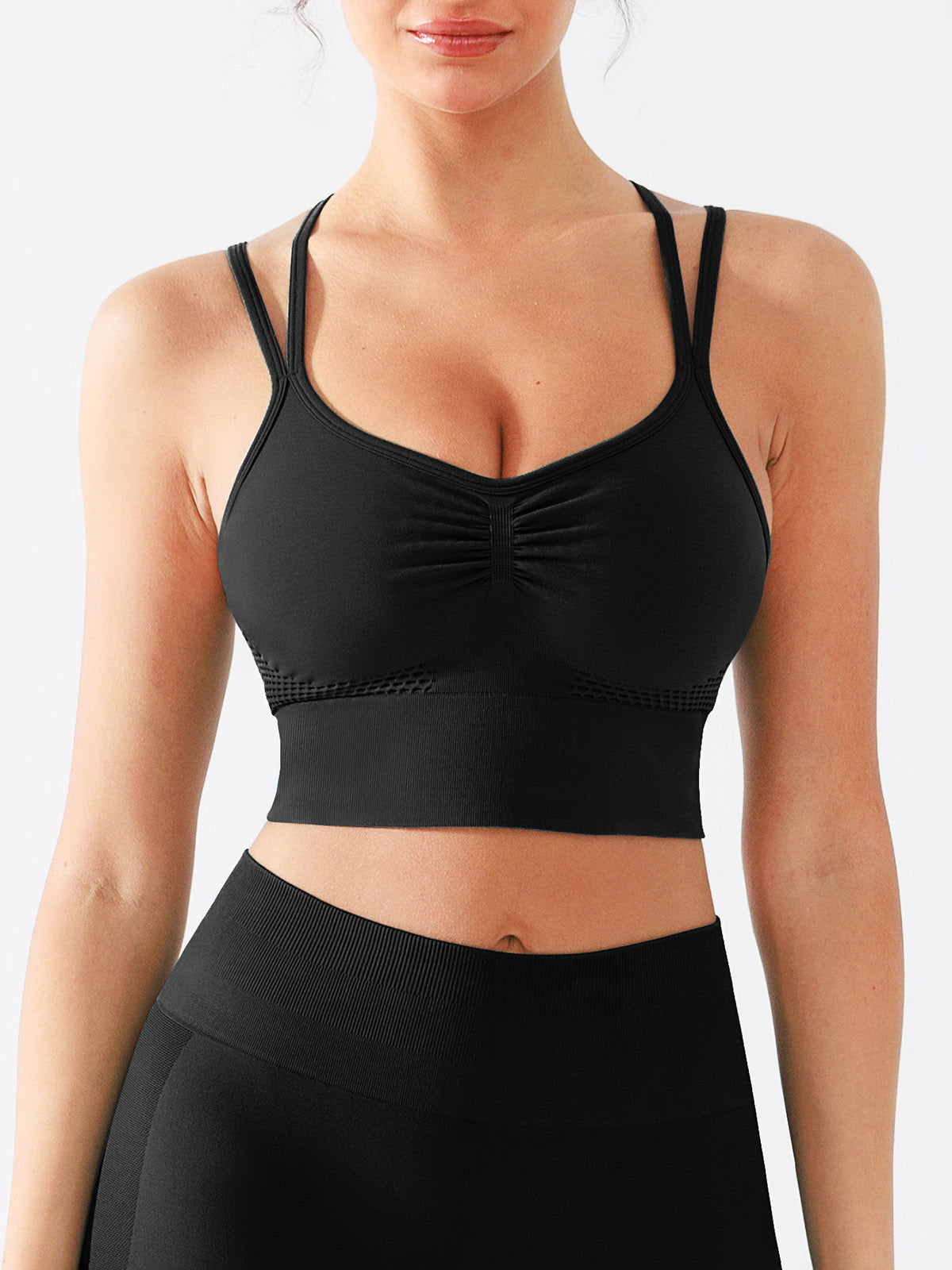 RucheBack Seamless Sports Bra