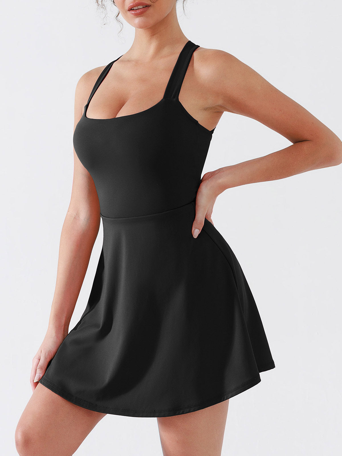 TwistFlare Pocket Active Dress