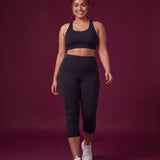 Mesh Pocket Capri Leggings