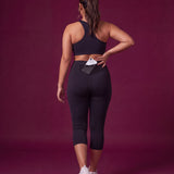 Mesh Pocket Capri Leggings