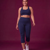 Mesh Pocket Capri Leggings