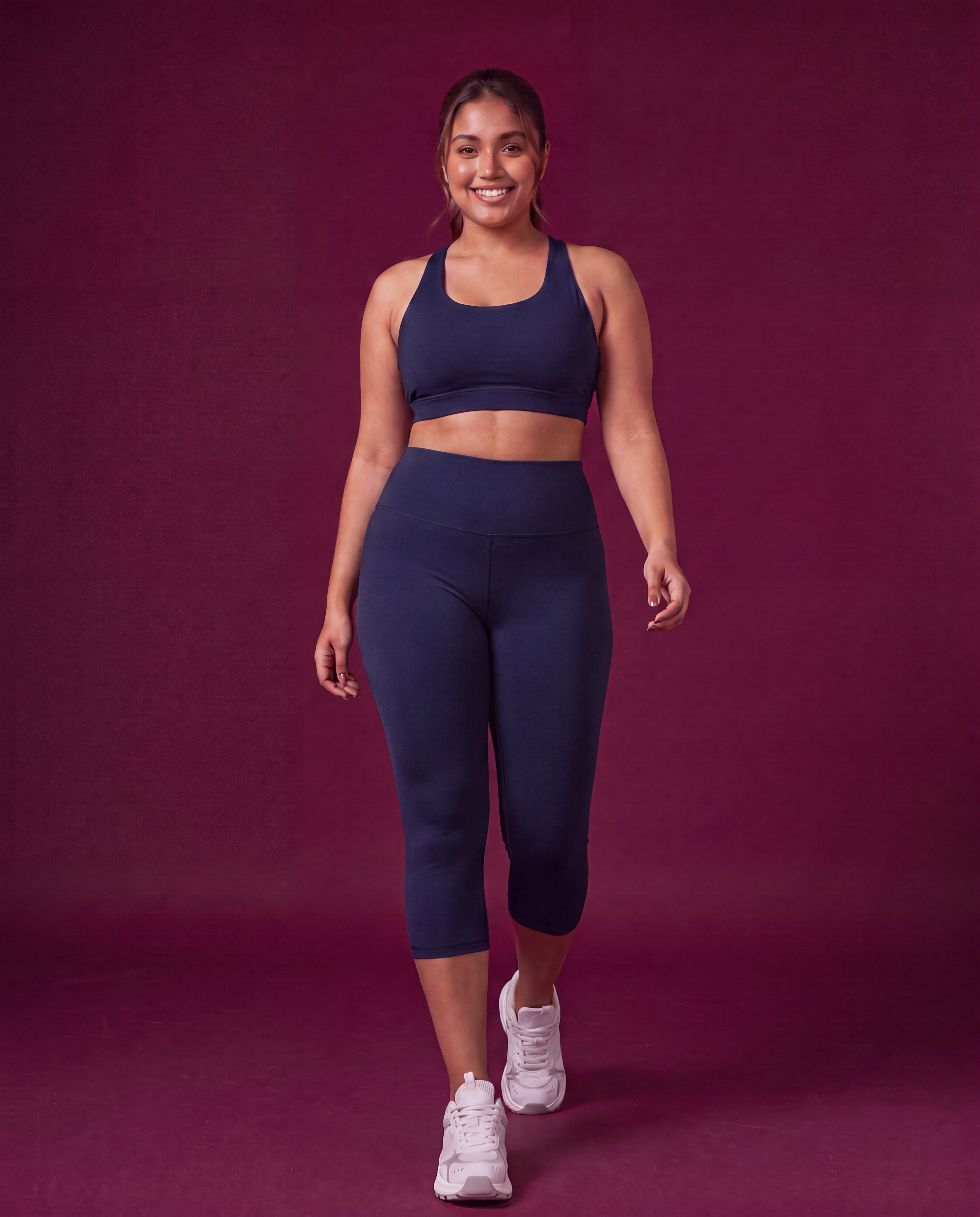 Mesh Pocket Capri Leggings