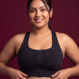 ZipRace High Support Sports Bra