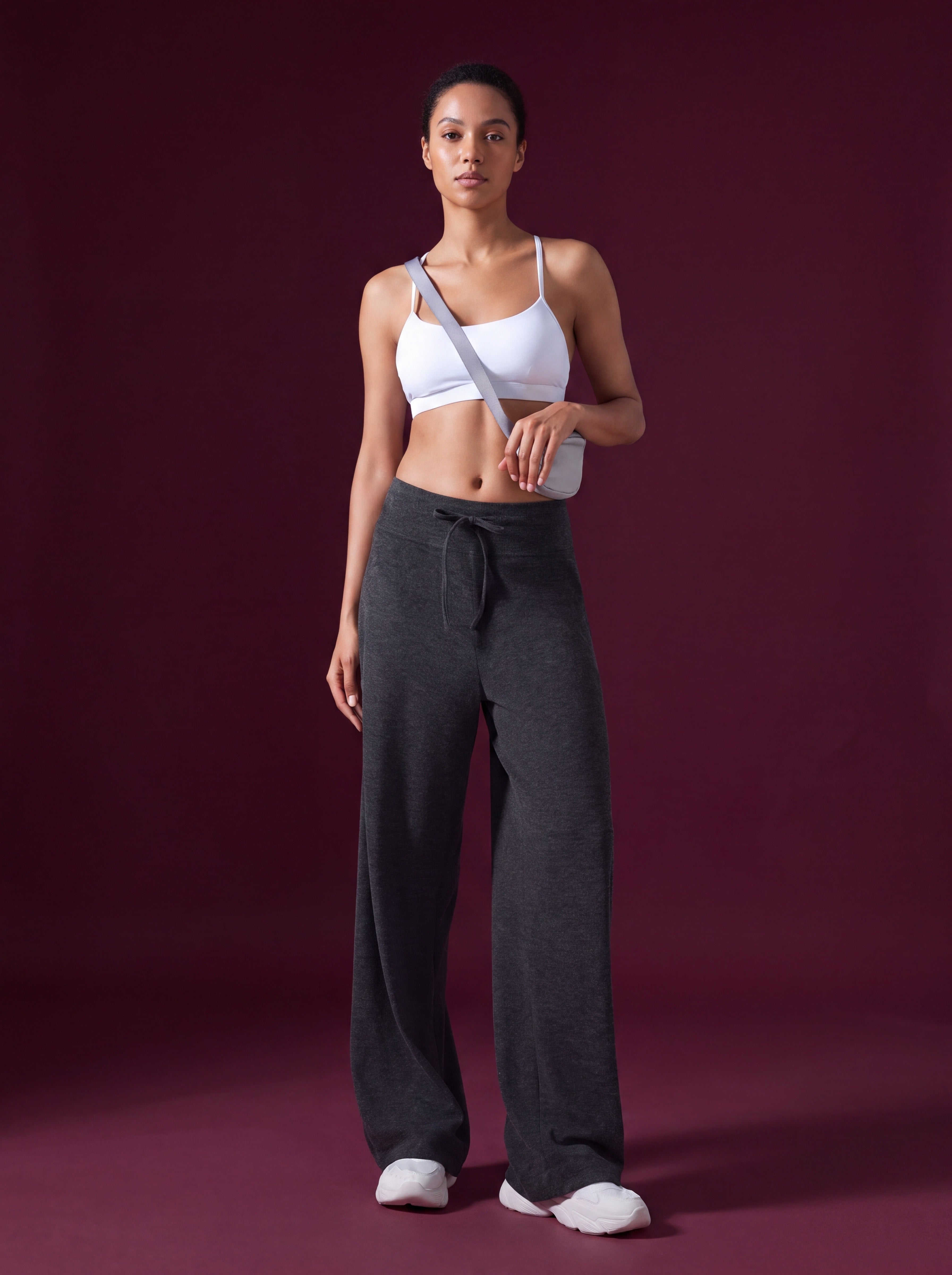 Marl Wide Leg Pants