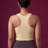 Ribbed Racerback Tank Top – Crop Fit