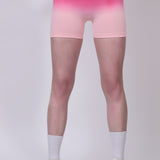 Ombre Eclipse High-Waisted Seamless Shorts - Pink/Peach