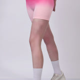 Ombre Eclipse High-Waisted Seamless Shorts - Pink/Peach