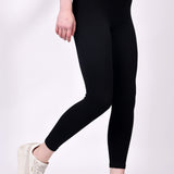 Eclipse Ribbed Sculpt Leggings - Black