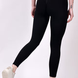 Eclipse Ribbed Sculpt Leggings - Black