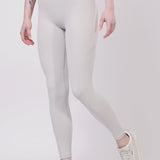 Eclipse Ribbed Sculpt Leggings - Light Grey