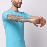 Men's Mesh Tee - Sky Blue