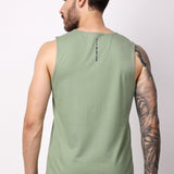 Men's Cotton Tank Top - Olive