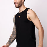Men's Cotton Tank Top - Black