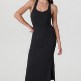 Halo Racerback Dress - Black