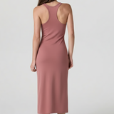 Halo Racerback Dress - Salmon Pink
