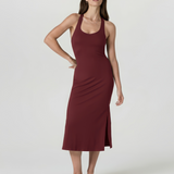 Halo Racerback Dress - Maroon